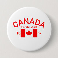 Canada Est. 1867 with Canadian flag (Red) - Canad