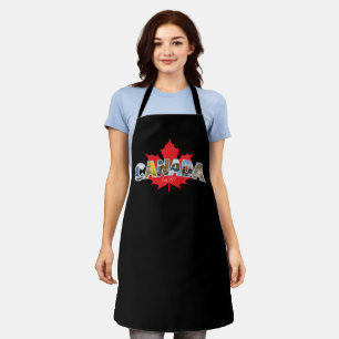 "Canada Est. 1867" With Maple Leaf Graphic Apron