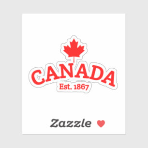 Canada Est. 1867 with small Maple Leaf- Canada ,ca