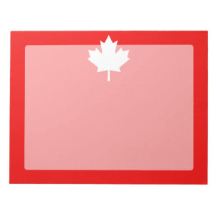 Canada Established 1867 Anniversary 150 Years Notepad