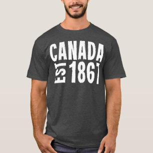 Canada Established 1867 Anniversary 150 Years T-Shirt