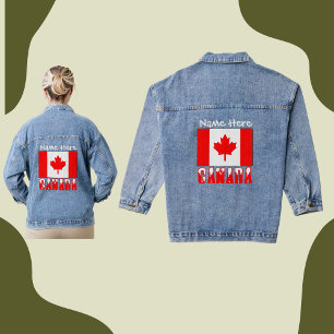 Canada et drapeau canadien Personnalisation blanch