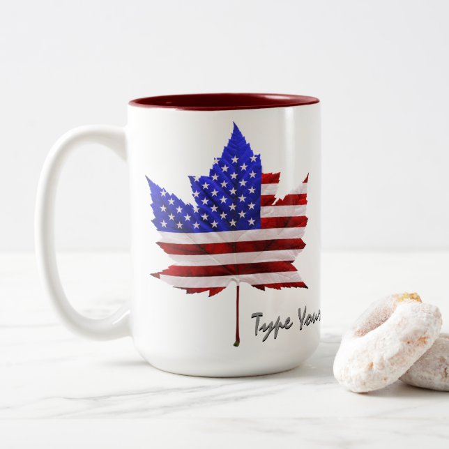Canada États-Unis Coupes US / Canada Mugs & Coupes (Avec donut)