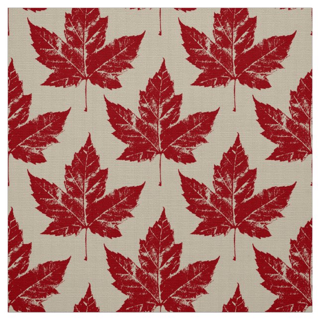 Canada Fabric Canada Flag Fabric Customized Fabric (Swatch)
