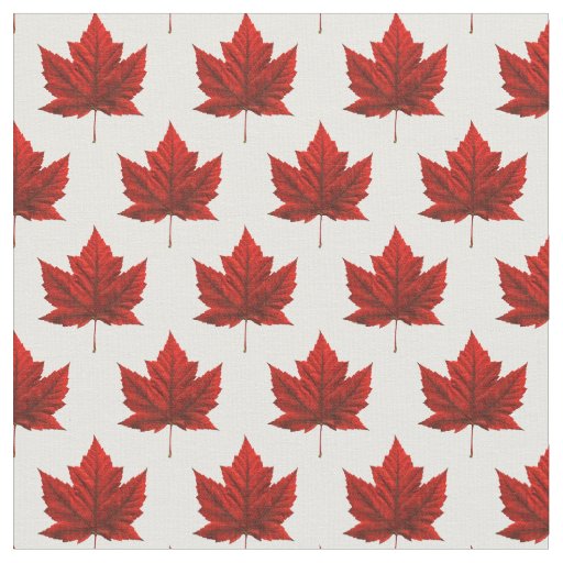 Canada Fabric Canada Maple Leaf Fabric Flag Fabric Zazzle