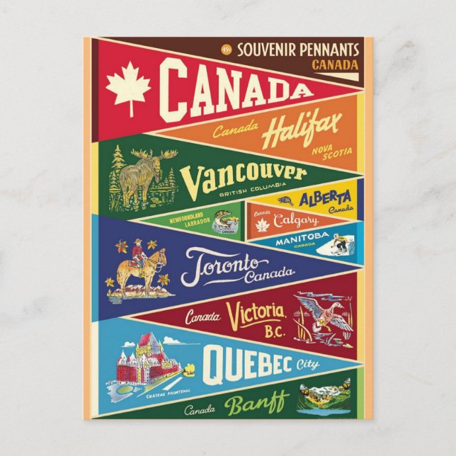 Canada fanion postcard (Front)