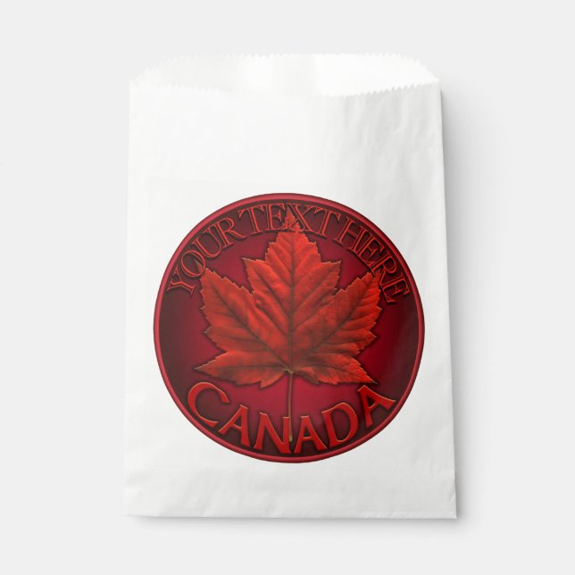 Canada Favour Bag Personalize Canada Gift Bags (Front)