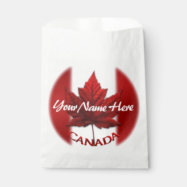 Canada Favour Bag Personalize Canada Gift Bags  (Front)