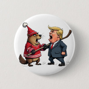 Canada fighting Trump 2 Inch Round Button