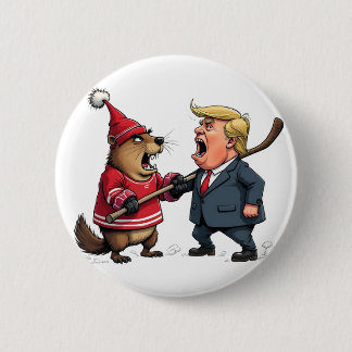 Canada fighting Trump 2 Inch Round Button
