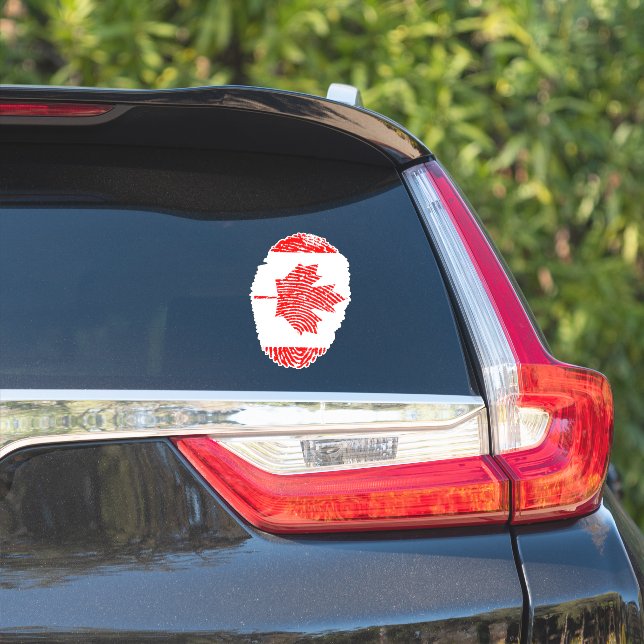 Canada Fingerprint Flag (Car Side)