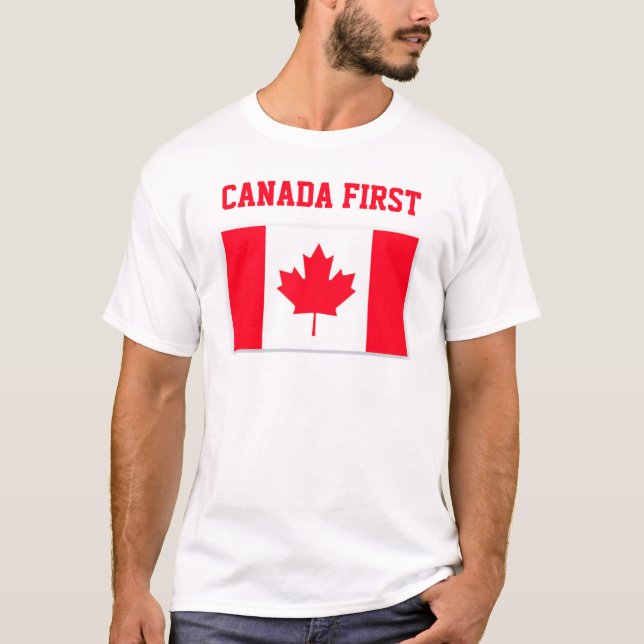 Canada First. Conservative Canada. T-Shirt (Front)
