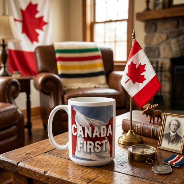 Canada first. Conservative Party Canada message.  Coffee Mug (Creator Uploaded)