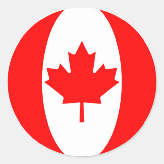 Canada Fisheye Flag Sticker