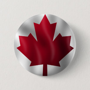 Canada Flag 2 Inch Round Button