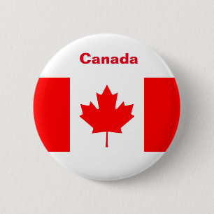 Canada Flag 2 Inch Round Button