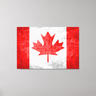 Canada Flag 3 Canvas Print