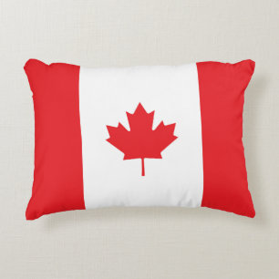 Canada flag accent pillow