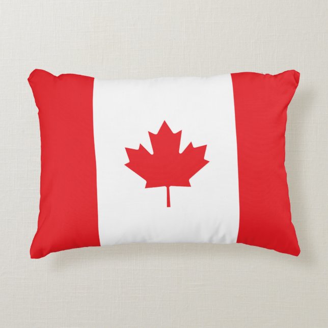 Canada flag accent pillow (Front)