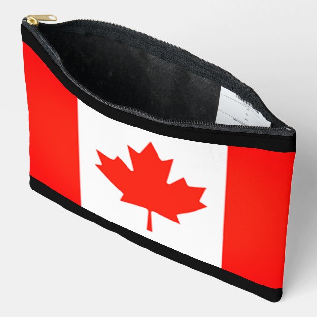 CANADA FLAG ACCESSORY POUCH (Open)