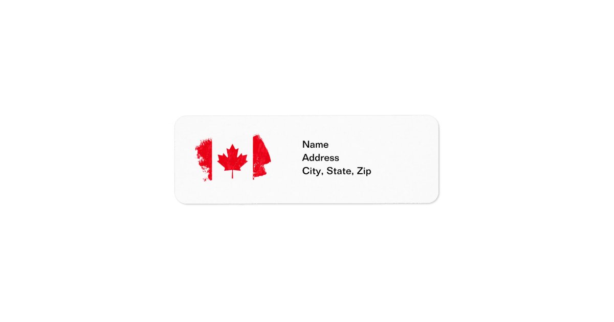 canada-flag-address-labels-zazzle-ca