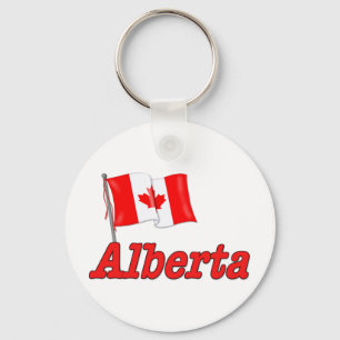 Canada Flag - Alberta Keychain