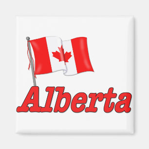 Canada Flag - Alberta Magnet
