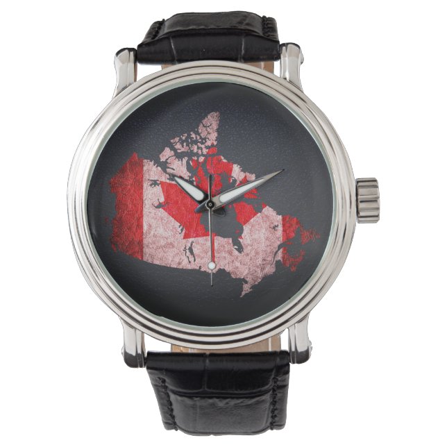 Canada Flag and Map Watch (Front)