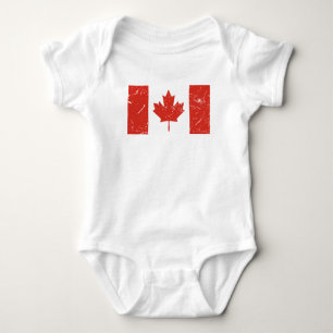 Canada Flag Baby Bodysuit