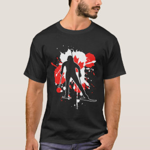 Canada Flag Biathlonist - Canadian Biathlon 1 T-Shirt