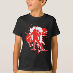 Canada Flag Biathlonist - Canadian Biathlon T-Shirt