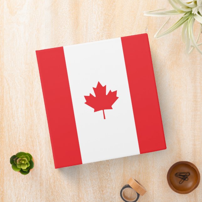 Canada flag binder (In Situ)