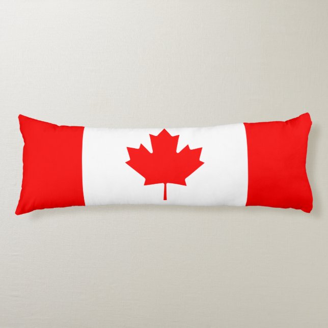 Canada Flag Body Pillow (Front)