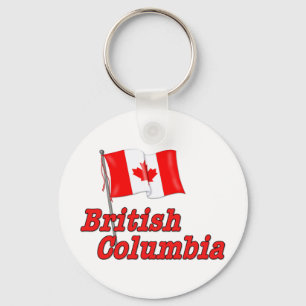 Canada Flag - British Columbia Keychain