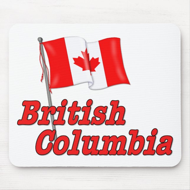 Canada Flag - British Columbia Mouse Pad (Front)
