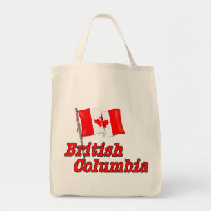 Canada Flag - British Columbia Tote Bag