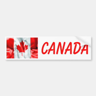 Canadian Flag Bumper Stickers, Car Stickers & Car Decals | Zazzle CA