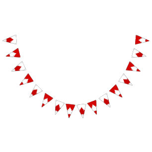 Canada Flag Bunting Banners Canada Day Decorations