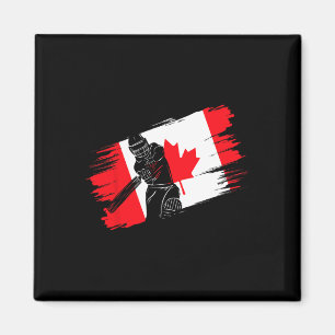 Canada Flag Canada Cricket Fan Player Coach Umpire Magnet
