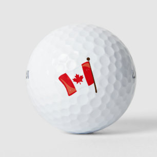 Canada Flag Canadian  Golf Balls