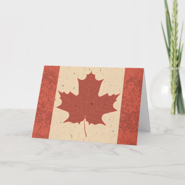Canada Flag Canadian Nationality Pride Card (Front)