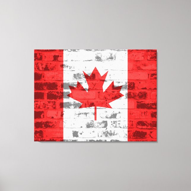 Canada Flag Canvas Print (Front)
