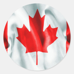 Canada Flag Classic Round Sticker