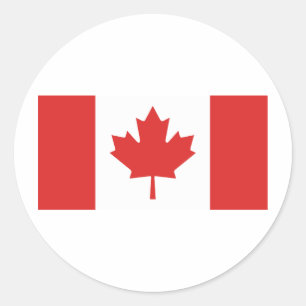 Canada Flag Classic Round Sticker