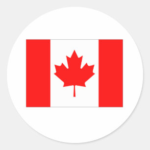 Canada Flag Classic Round Sticker
