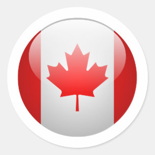 Canada Flag Classic Round Sticker