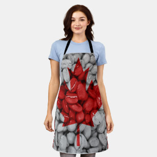 Canada flag coffee apron
