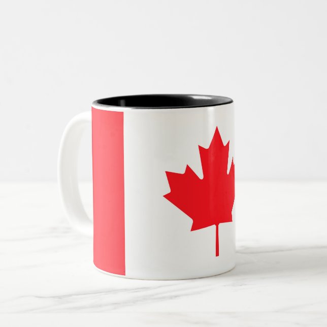 Canada Flag Custom Mug - Flag of canada (Front Left)