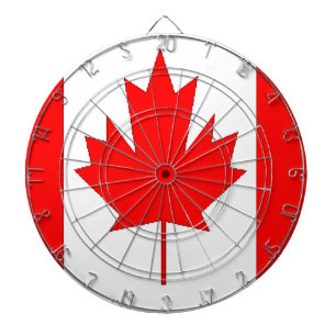 Canada flag dartboard