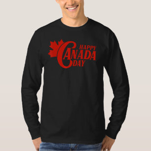 Canada Flag Day Maple Leaf Canadian Happy Canada D T-Shirt
